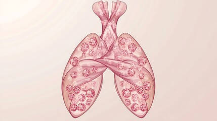Medical diagram of breast cancer stages with clear, sharp visuals and a light, neutral background for educational clarity