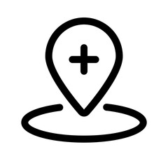 Obraz premium Basic linear Library medical icon pack