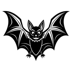 Download Vector Halloween Bat  Illustration Svg File For Design.