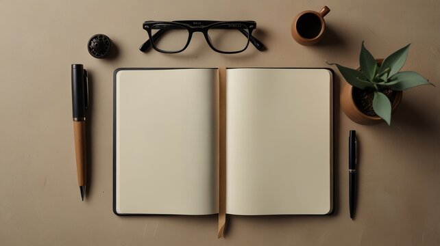 old book and glasses