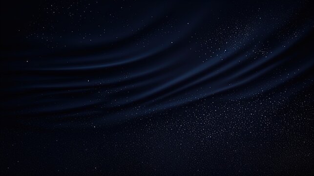Navy Blue Dark Colored Background Wallpaper Luxurious Fabric Flowing Elegantly Abstract Presentation Slides Template Pattern Plain Solid Color Beautiful Gradient Illustration with Copy Space 16:9