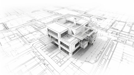 A single-story home with numerous windows and a simple design
