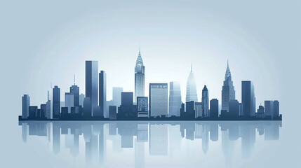 city skyline smog filled smoke pollution