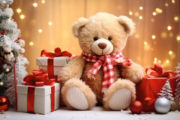 A modern and stylized Christmas tree with a minimalist design