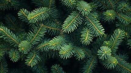 Obraz premium festive close up of a christmas tree, adorned with ornaments, twinkling lights, and sparkling decor for a joyful holiday scene