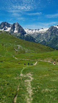 Ville des Glaciers, stage of Tour de Mount Blanc, France

