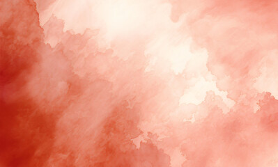 Obraz premium Watercolor in red creates a vibrant, textured background with transparent areas