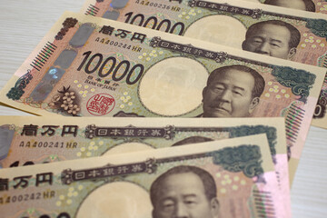 一万円札　日本円