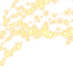 Golden Star Light For Decoration Starry Night Magic