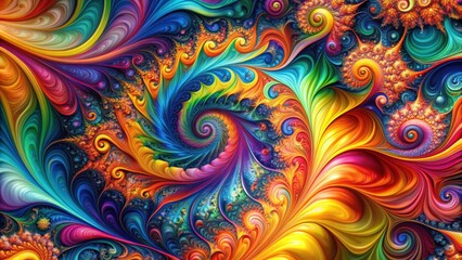 Abstract art with vibrant colors and swirling patterns, abstract, art, vibrant, colors, swirling, patterns, modern