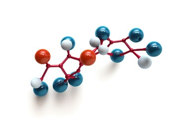 Obraz premium A scientifically accurate illustration of a glucose molecule, the body's primary energy source