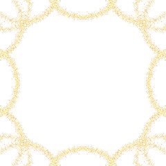Elegant Gold Star Frame Golden Star Glitter Frame Illustration