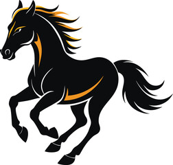 Horse silhouette vector