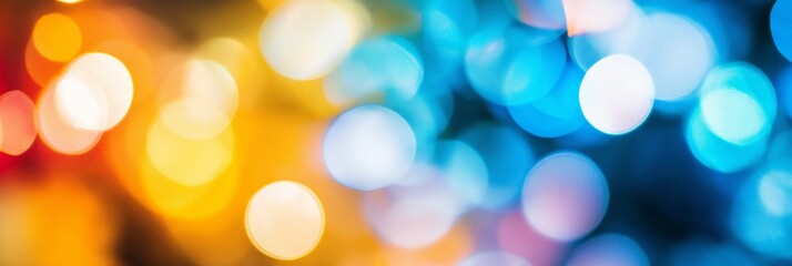 Fototapeta premium A vibrant and colorful abstract bokeh background with blurred circles creating a sense of depth and liveliness.