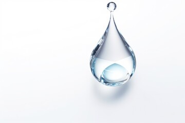 A water droplet adorned with dewdrops, resembling a miniature jewel.