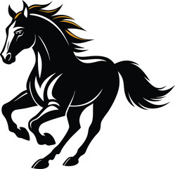 Horse silhouette vector