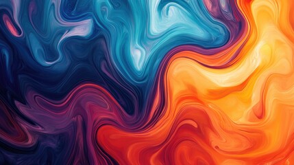 Obraz premium An abstract background featuring vibrant, swirling colors in a fluid motion, creating a dynamic and visually stimulating pattern.