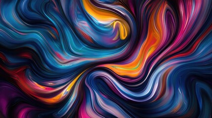 Obraz premium An abstract background featuring vibrant, swirling colors in a fluid motion, creating a dynamic and visually stimulating pattern.
