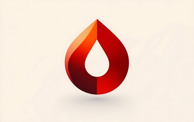 Fototapeta premium Unity in Health - Blood Types A, B, AB, O Flat Vector Logo Circle Symbol