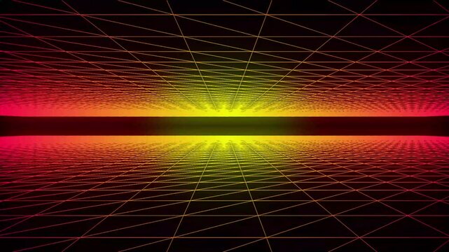 Visual gride effects wave background. particles flow wave  background.