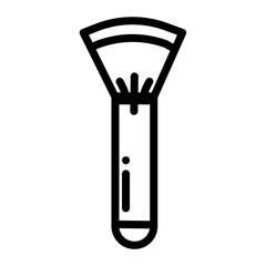 Beauty makeup cosmetic black outline icon pack