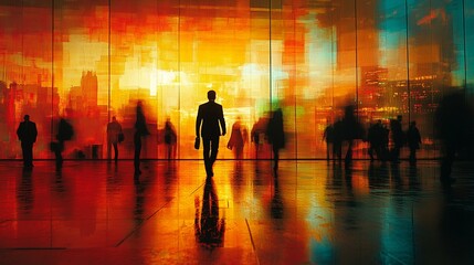 an Woman with an open hand, symbolizing openness and readiness, set against a neutral background.