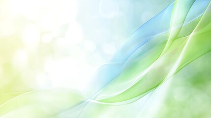 Vibrant Abstract Business Background in Light Green and Blue Tones Signifying Sustainability and Growth