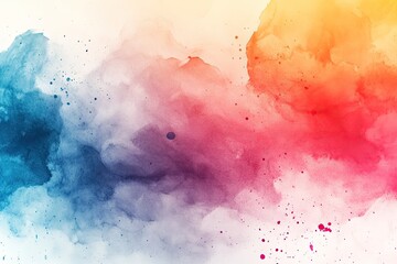 Obraz premium A vibrant abstract watercolor splash with colors blending beautifully, perfect for backgrounds, graphics, or artistic projects.