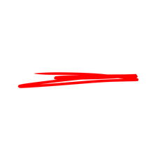 Red brush stroke underline