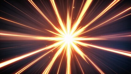 Obraz premium Abstract glowing lines emanating from a bright center, creating a dynamic and energetic background.