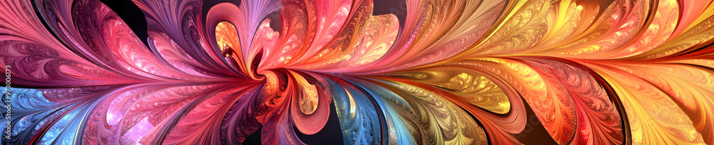 Fototapete joyful wallpaper elegant designs with areas for custom messages offers a perfect blend creativity an