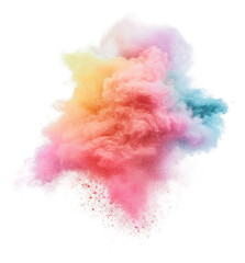 Fototapeta premium PNG Vibrant powder burst at the festival!