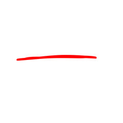 Red brush stroke underline