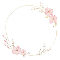 PNG Pink flower wreath pattern petal plant.
