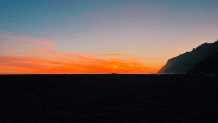 sunset at the beach