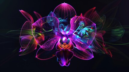 Neon Orchid Bloom