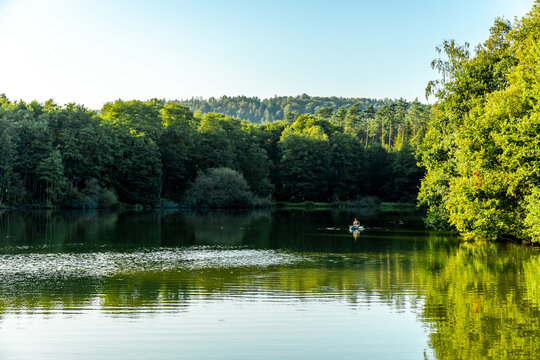 Kurzer Zwischenstop am wundersch&ouml;nen Fischbacher Teich bei Neustadt bei Coburg in Oberfranken - Bayern - Deutschland