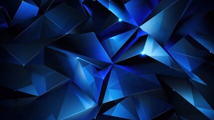 Abstract Blue Geometric Background