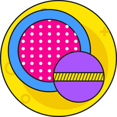 Beauty makeup cosmetic multi colored icon pack