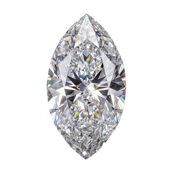 Brilliant Marquise Cut Diamond Displaying Exceptional Clarity and Sparkle