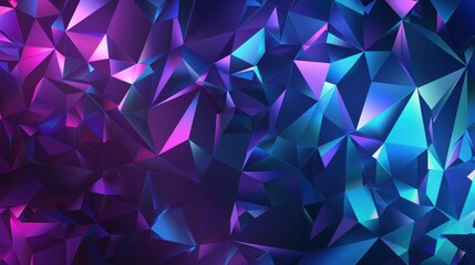 Abstract Geometric Background with Vibrant Blue and Purple Hues