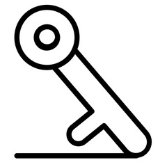 Key Login Password Line Icon