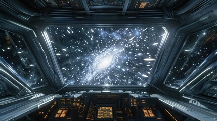 Spacecraft View of a Starfield