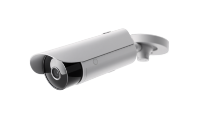 CCTV security camera isolated on transparent background  