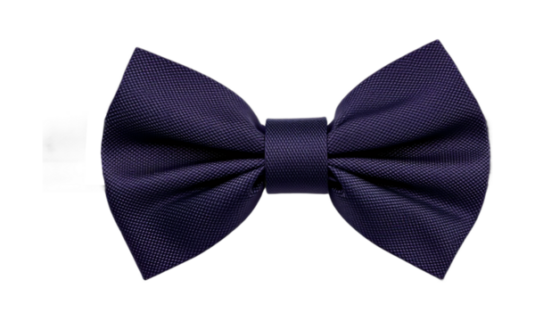 blue bow tie  isolated on transparent background