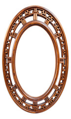 Obraz premium circular old wooden with vintage style frame 