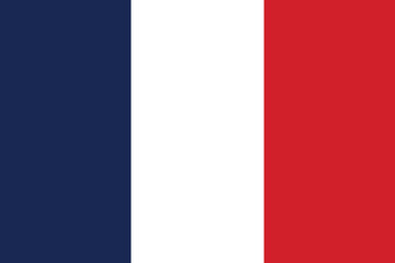 France flag France National Flag design with original aspect ratio Vector illustration easy to use file eps format