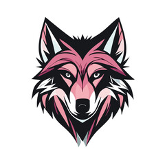 Fototapeta premium wolf head vector