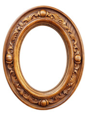 Obraz premium circular old wooden with vintage style frame 