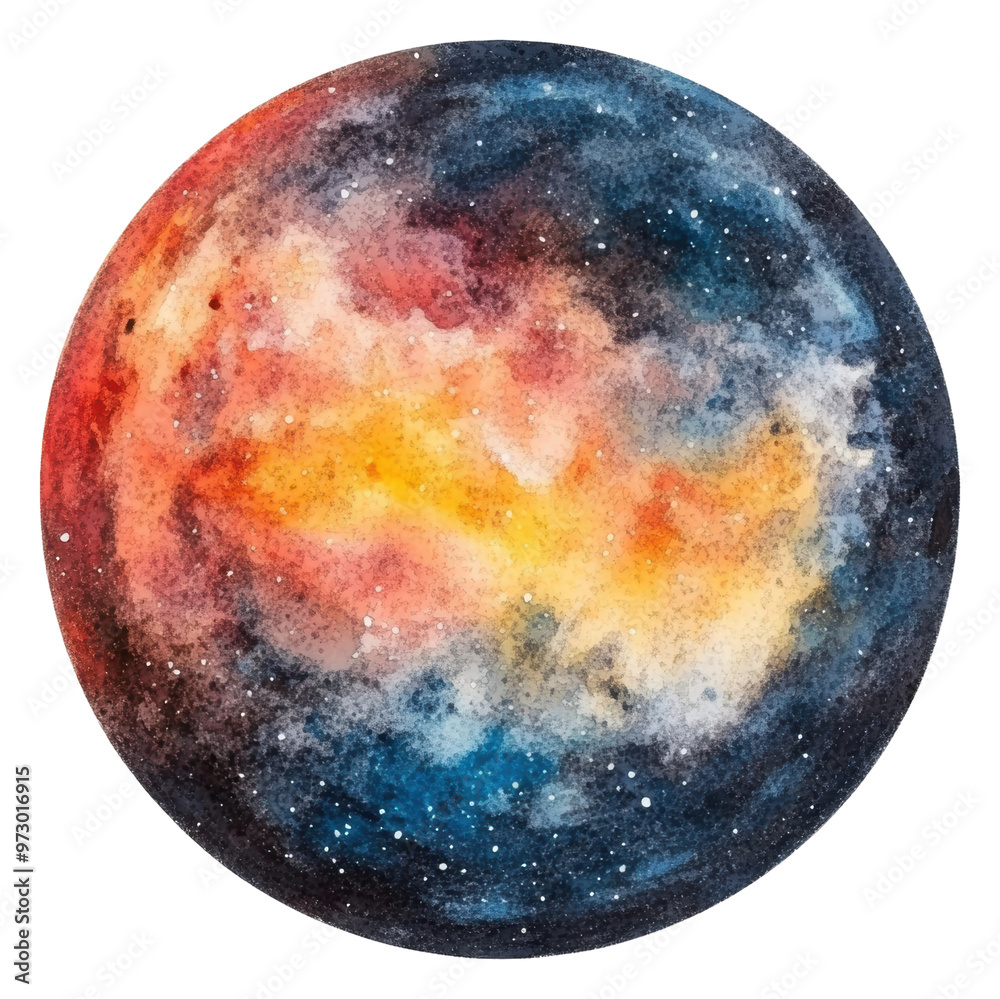 Canvas Prints png colorful abstract representation of the universe